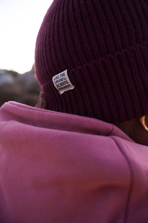 The Adventurer's Beanie in Burgundy