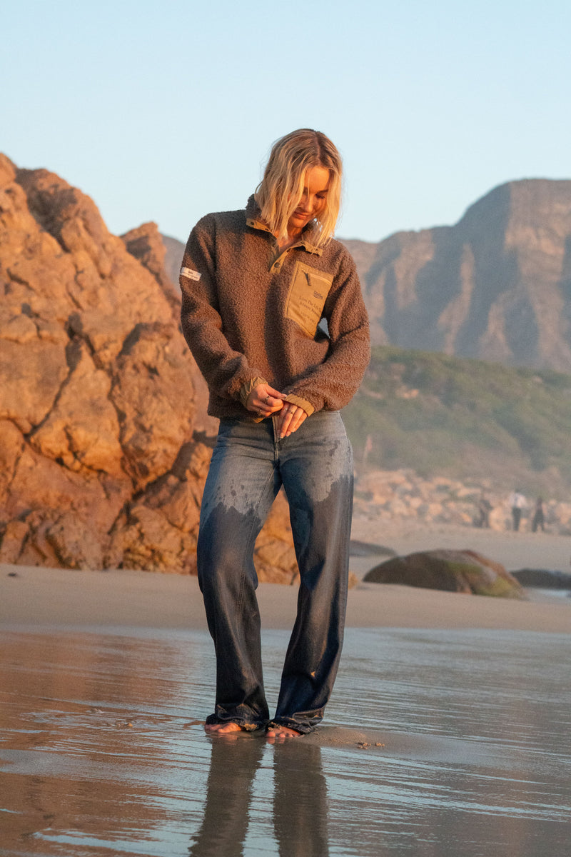 Unisex Popper in Mocca