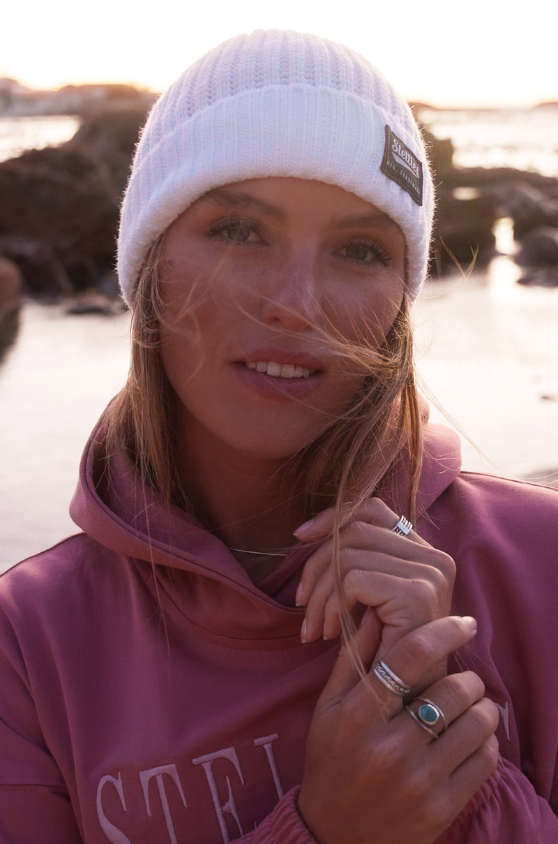 The Fisherman's Beanie in Snow