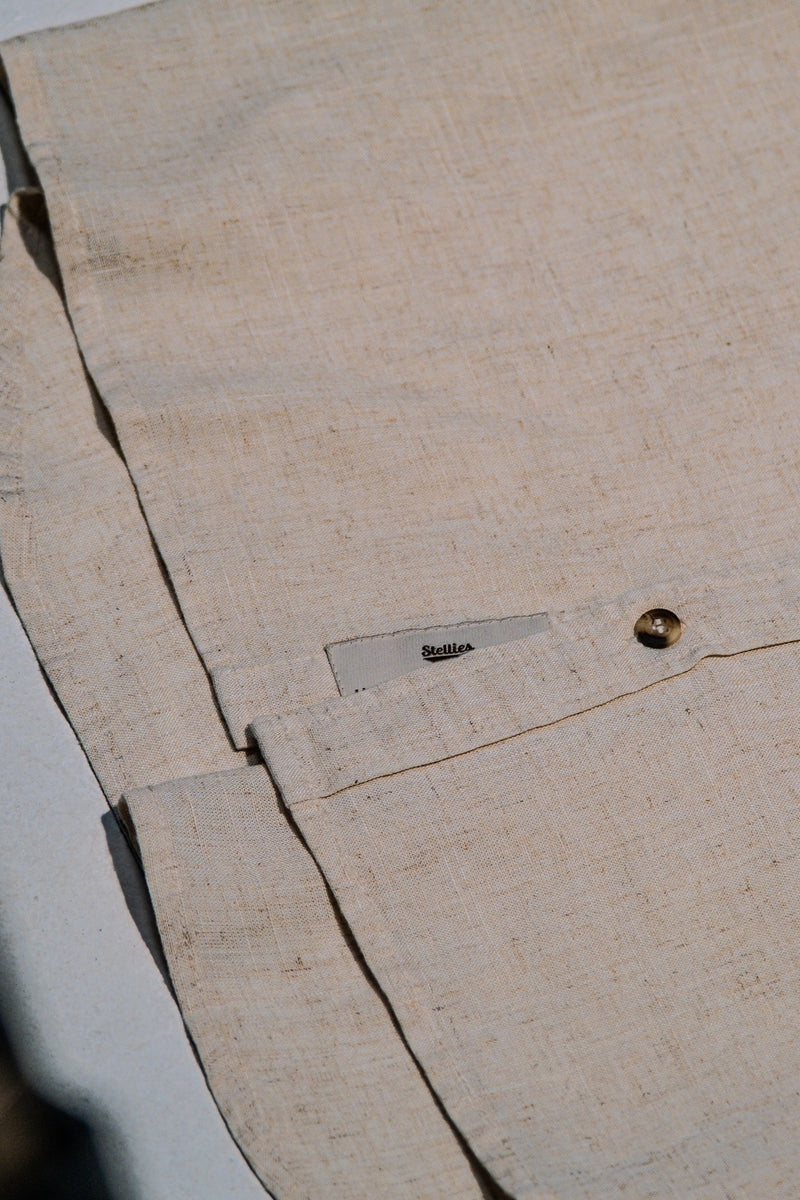 Luxe Linen Shirt in Natural Echru