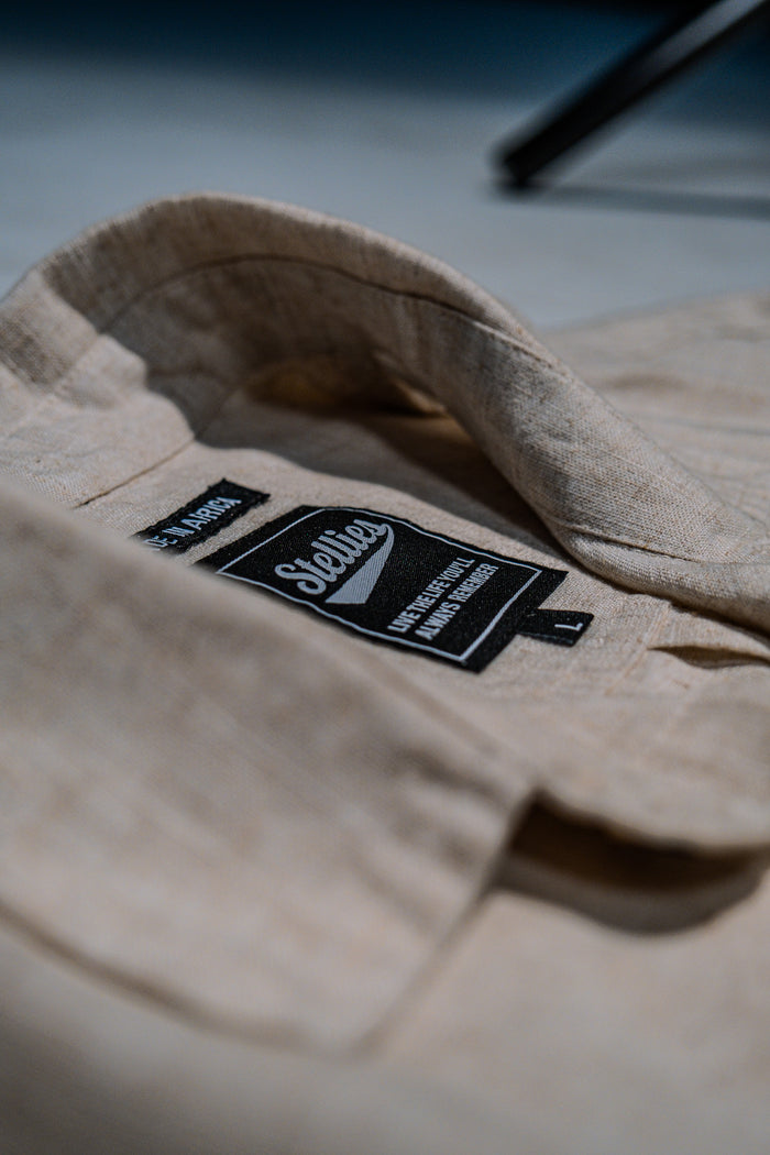 Luxe Linen Shirt in Natural Echru