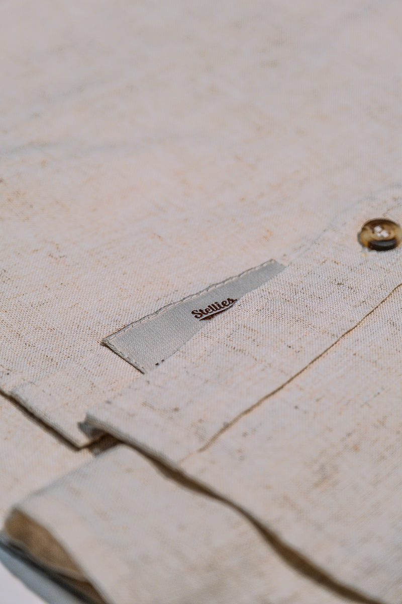 Luxe Linen Shirt in Natural Echru
