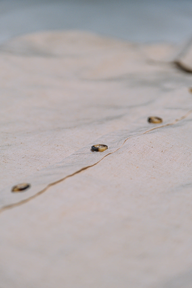 Luxe Linen Shirt in Natural Echru