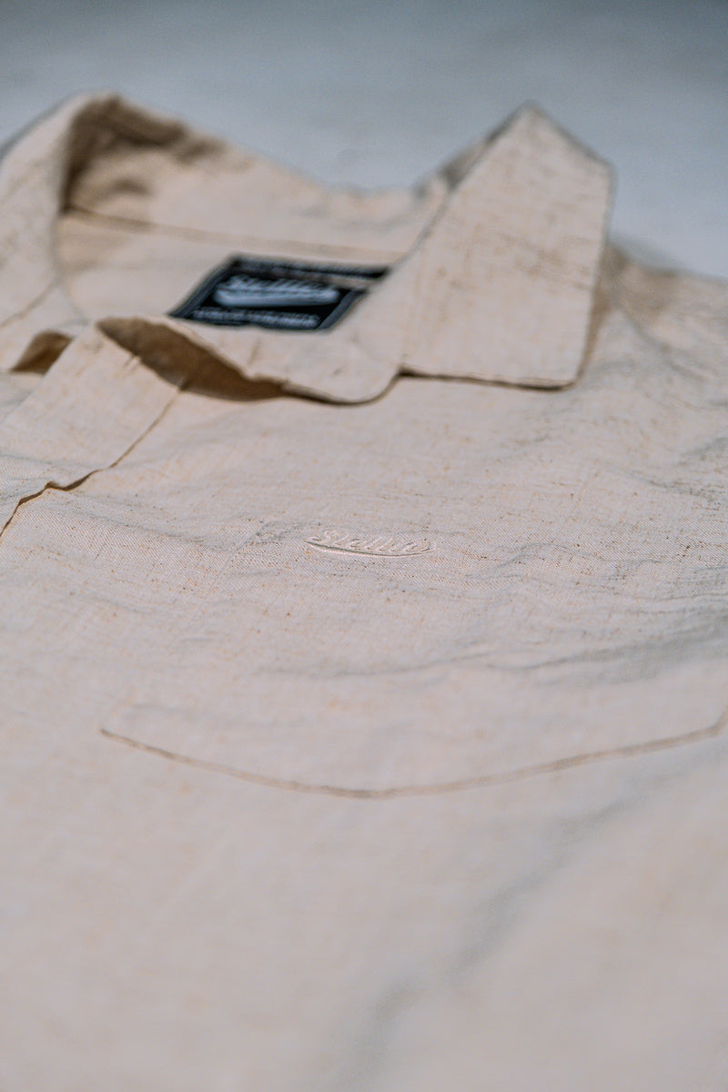 Luxe Linen Shirt in Natural Echru