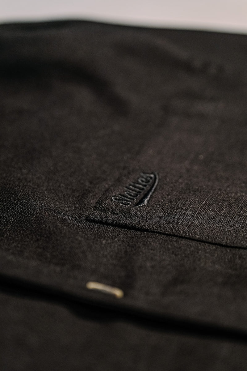 Luxe Linen Shirt in Ash Black