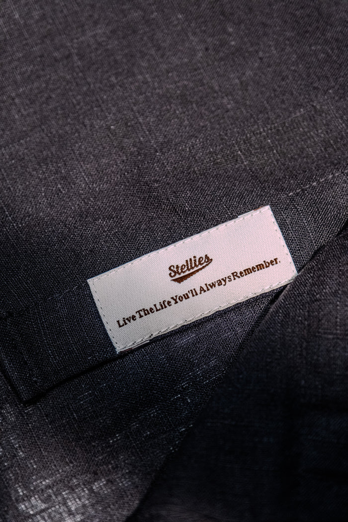 Luxe Linen Shirt in Ash Black