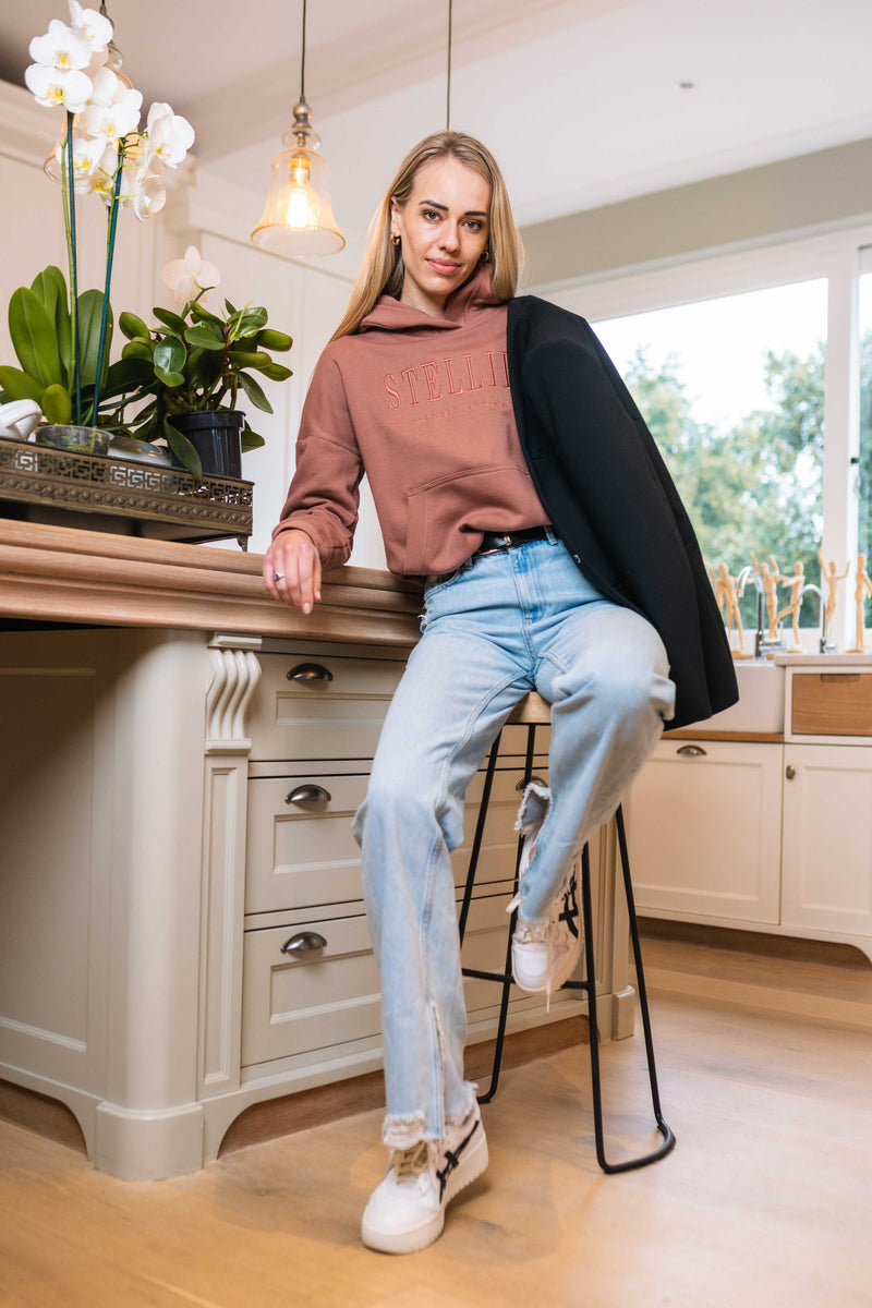 Daydreamer Fleece Hoodie in Prune