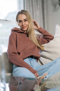 Daydreamer Fleece Hoodie in Prune