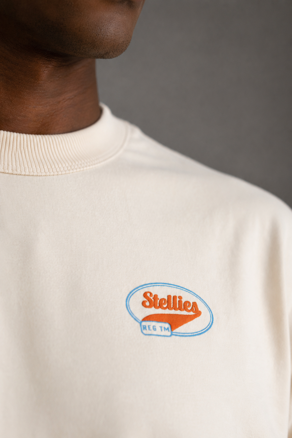 Gas Station Relaxed Tee in Creme