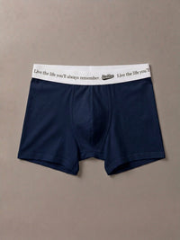 Men's Premium Cotton Boxer Briefs in Deep Navy
