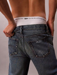 Men's Premium Cotton Boxer Briefs in Crisp White