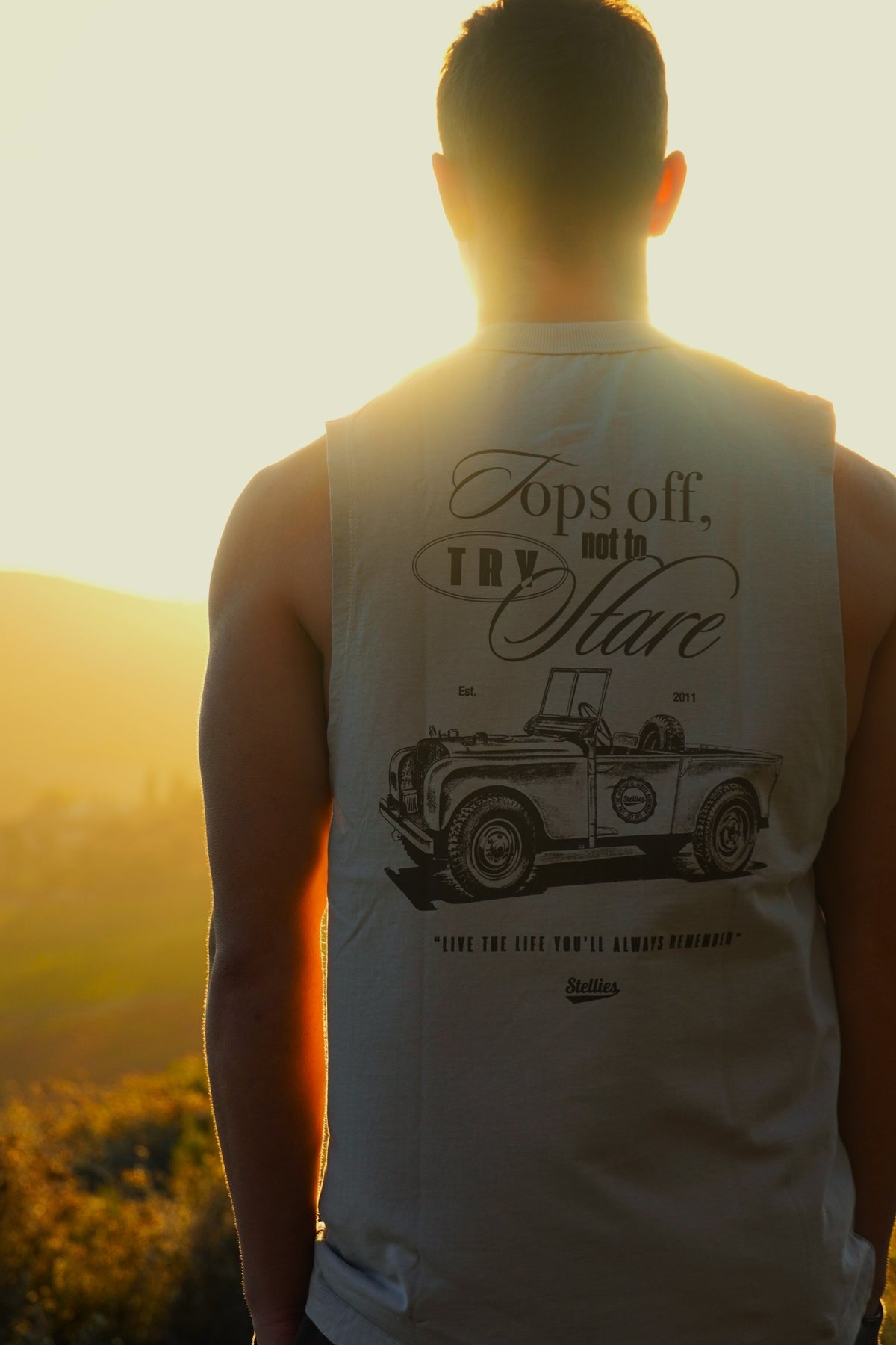 Men's Muscle Tank in Taupe