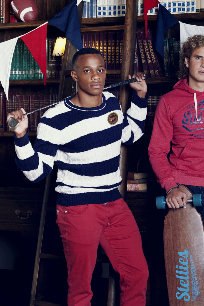 Commodore Knitted Jumper - Striped