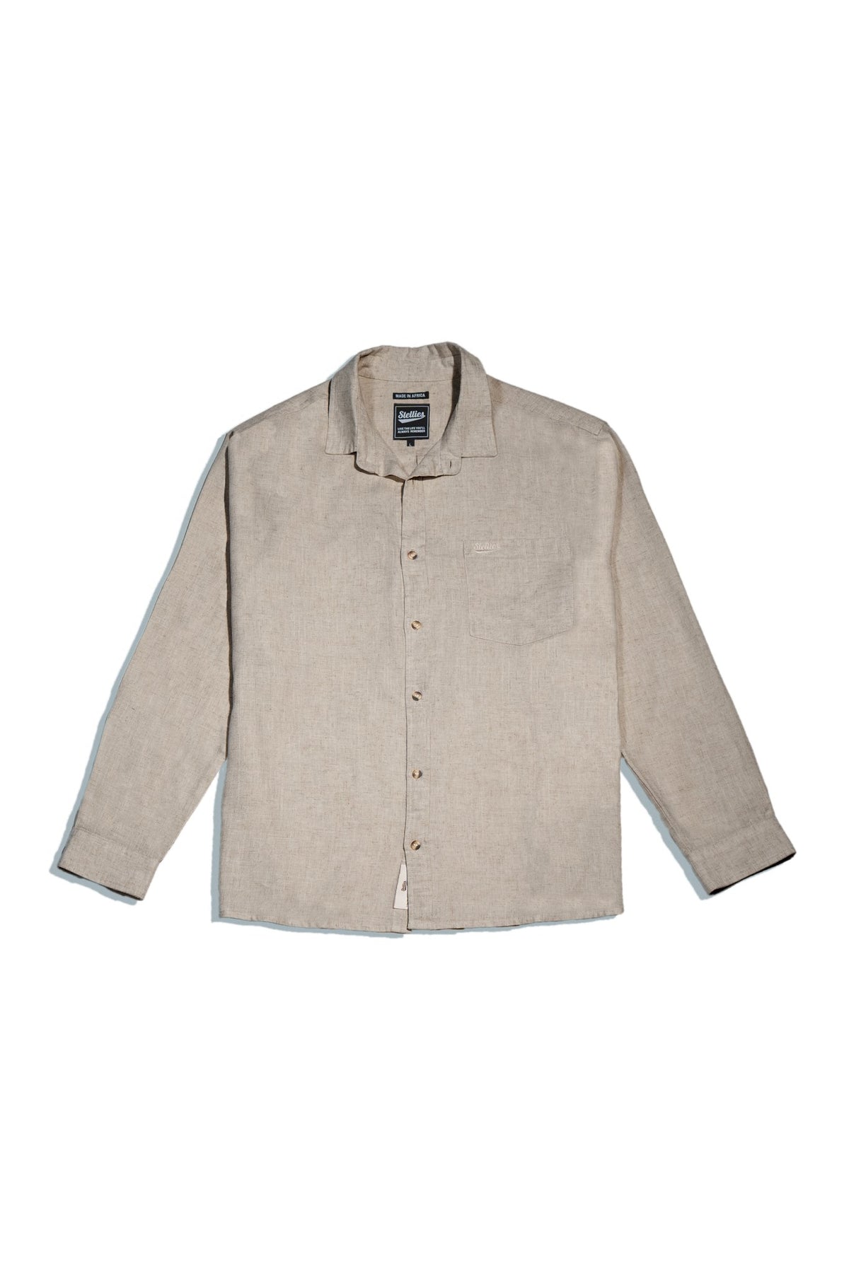 Luxe Linen Shirt in Café