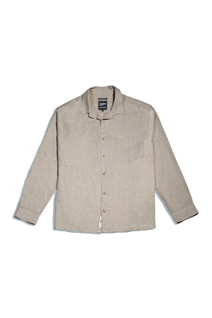 Luxe Linen Shirt in Café