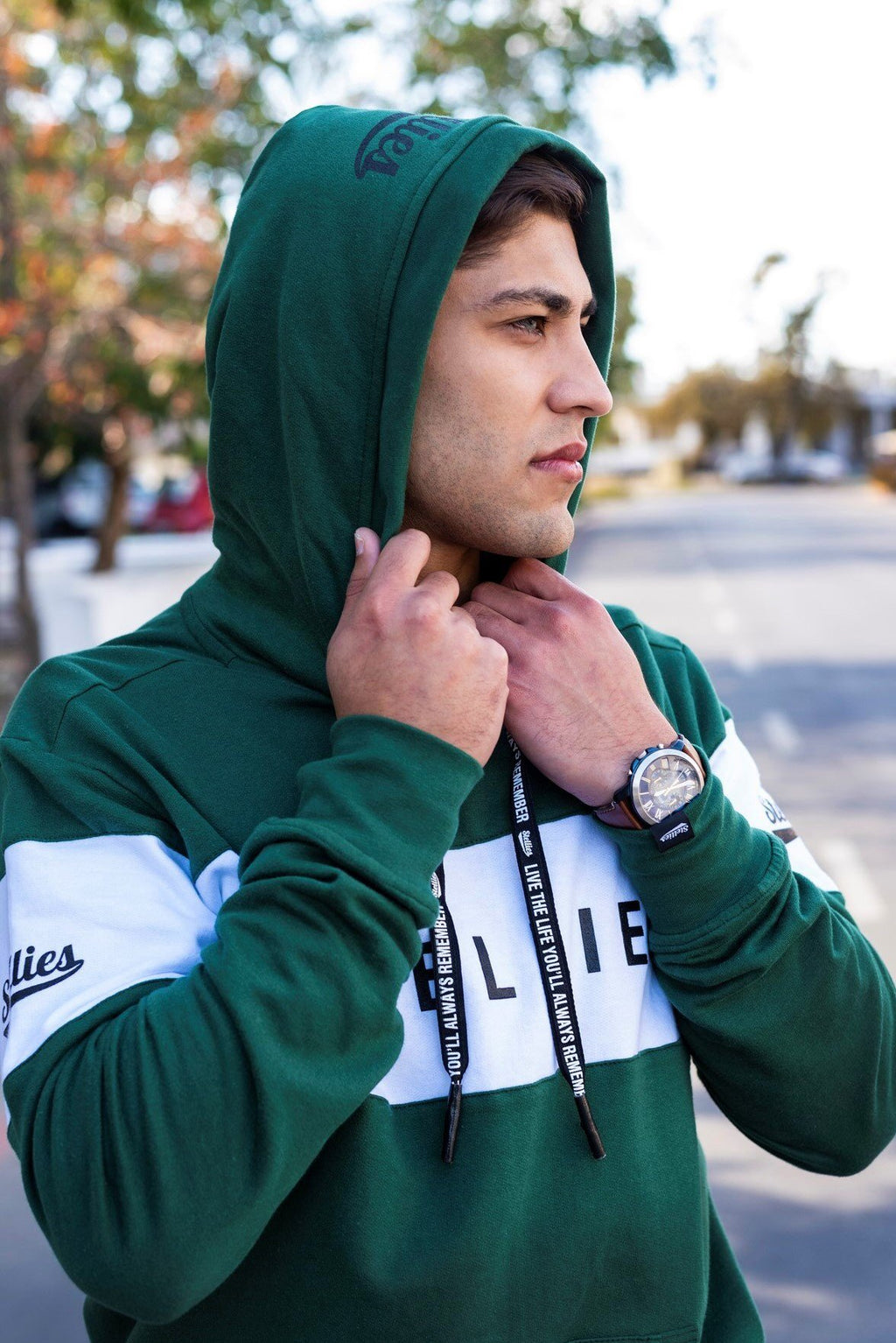 Bottle Green Fleece Hoodie