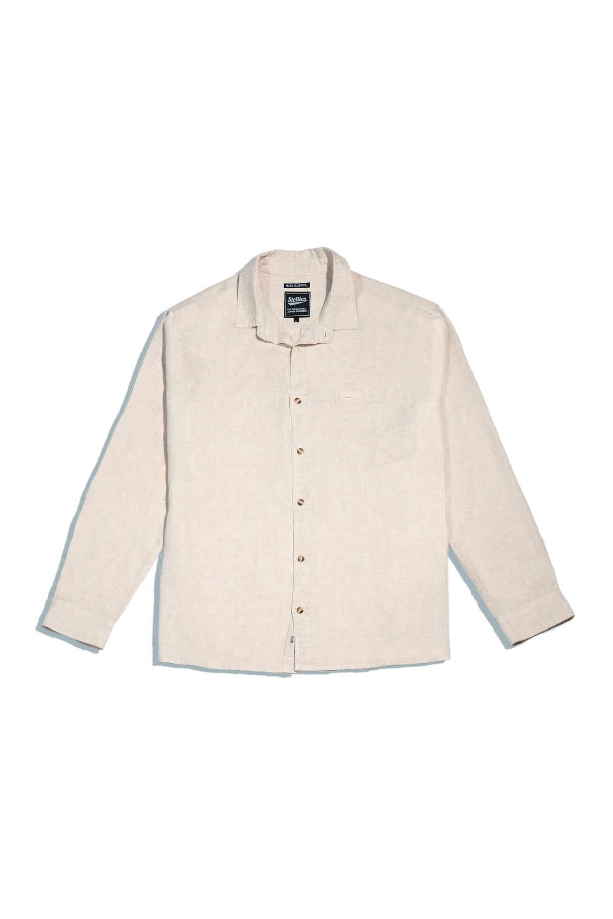 Luxe Linen Shirt in Natural Echru
