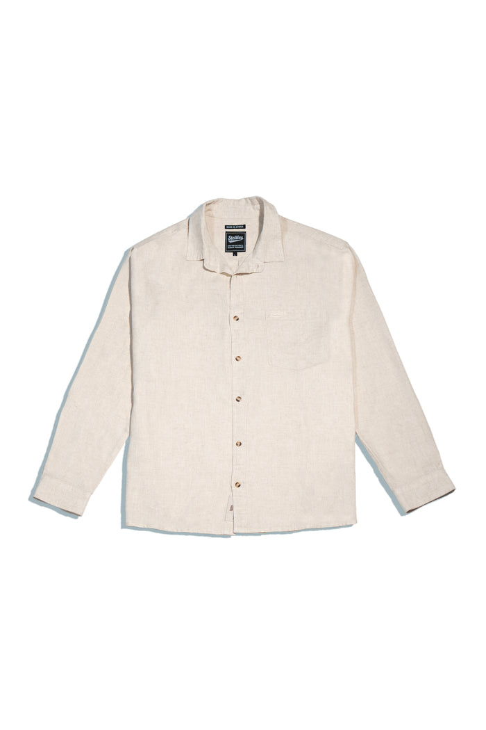 Luxe Linen Shirt in Natural Echru