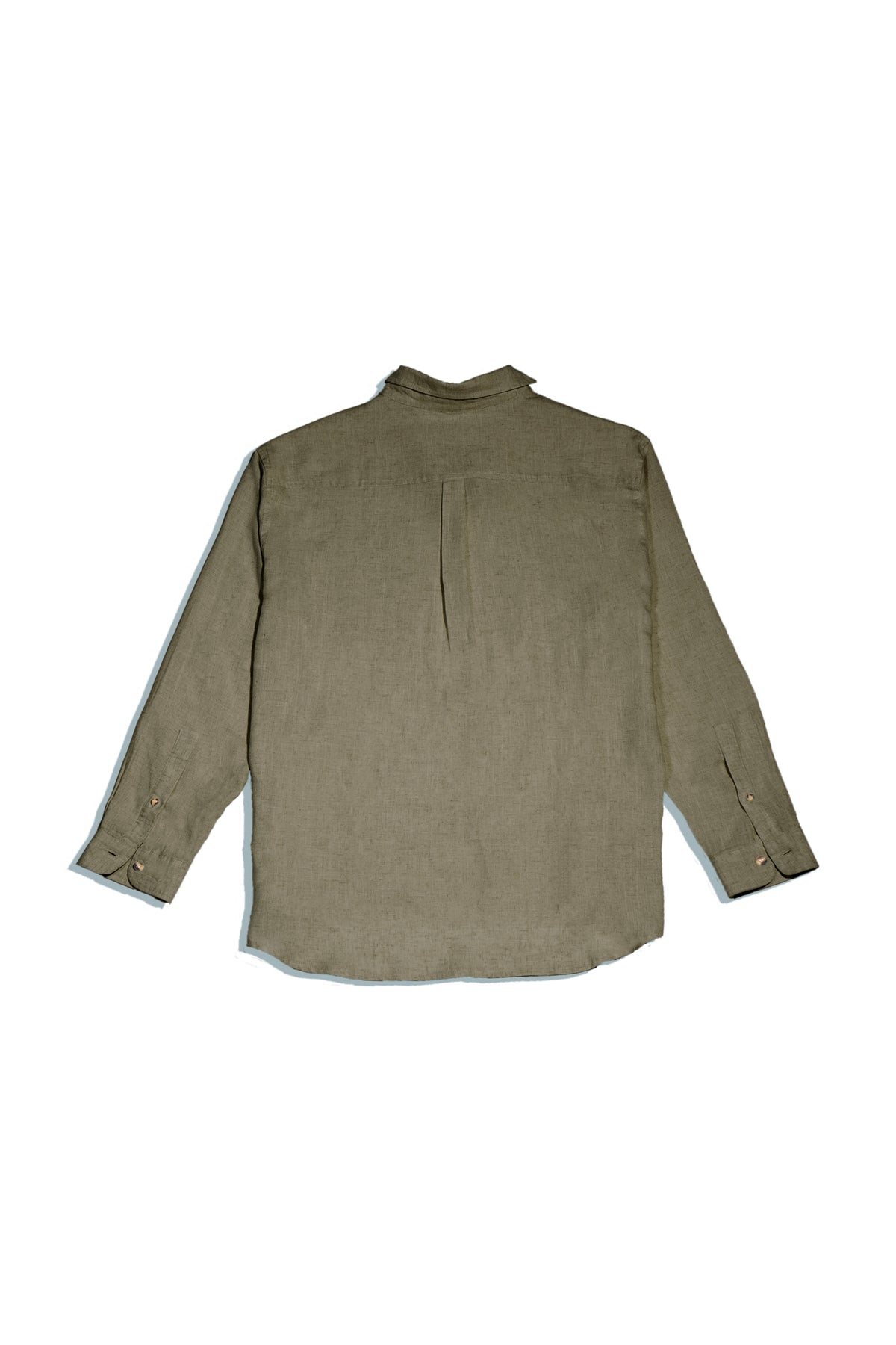 Luxe Linen Shirt in Olive