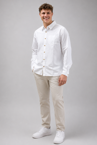 Collegiate Oxford Shirt in White
