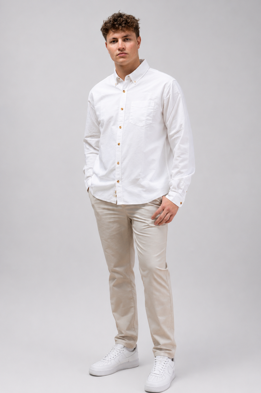 Collegiate Oxford Shirt in White