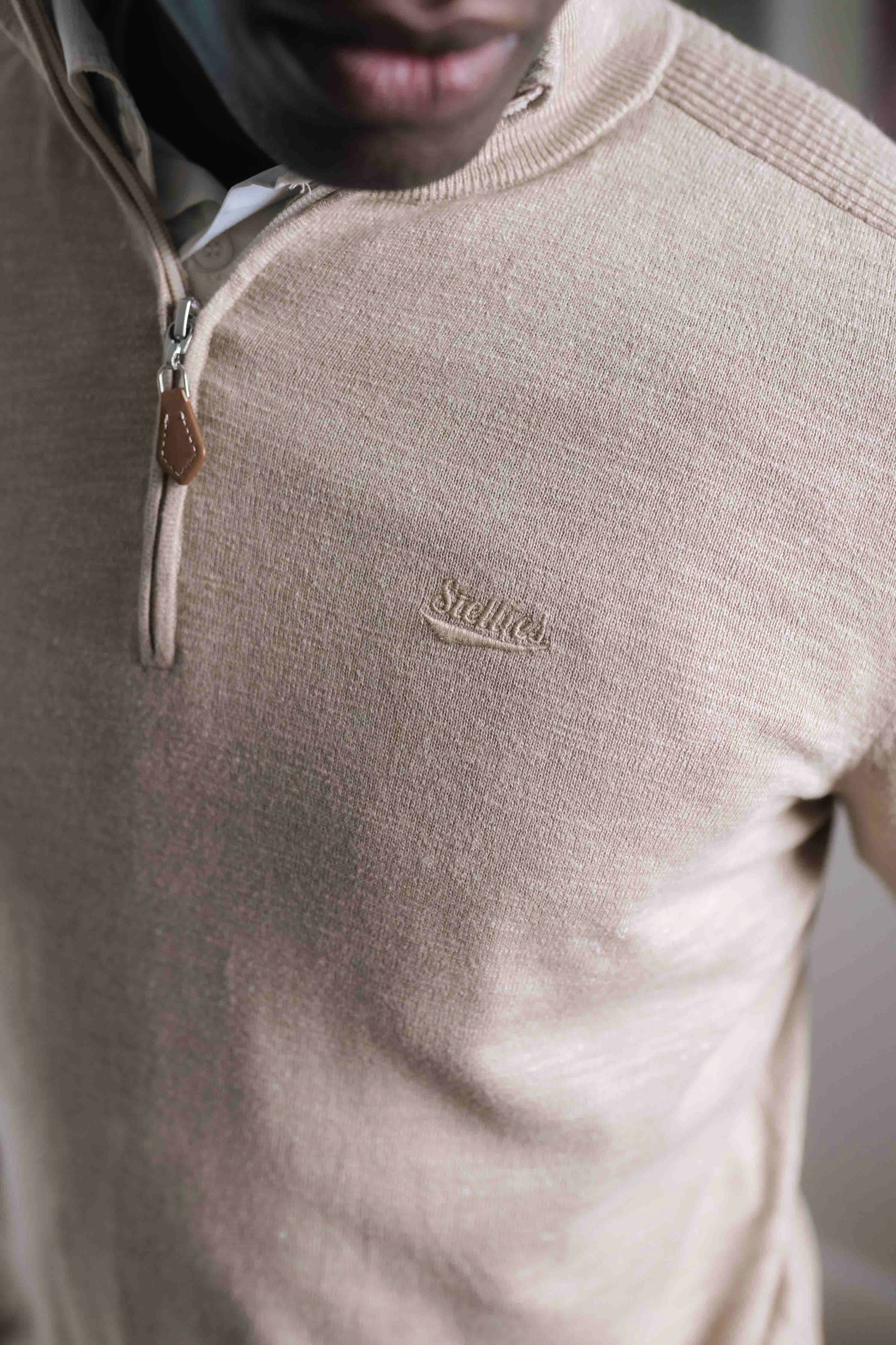 Quarter-Zip Knit in Creme – Stellies Authentic Clothing