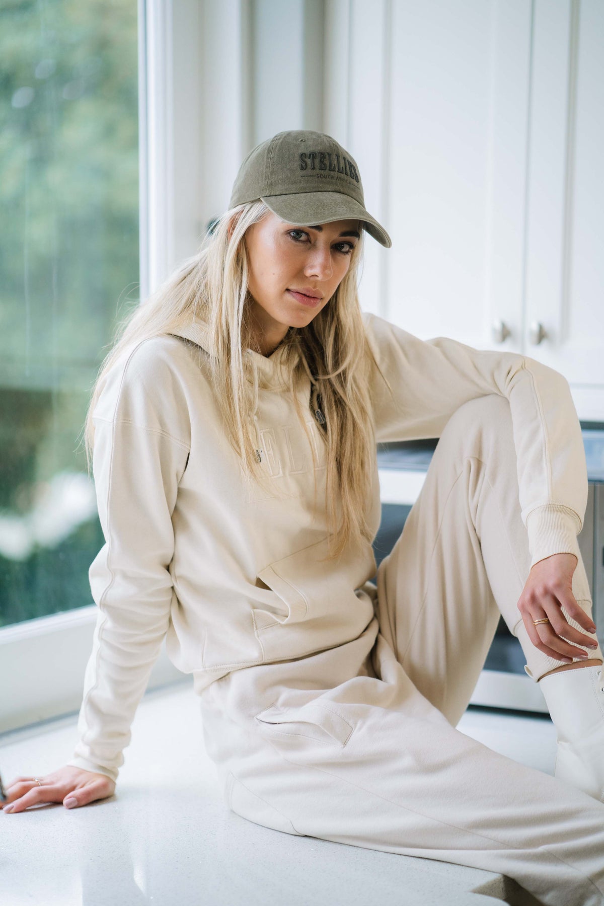 Acid-Washed Dad Cap - Sage