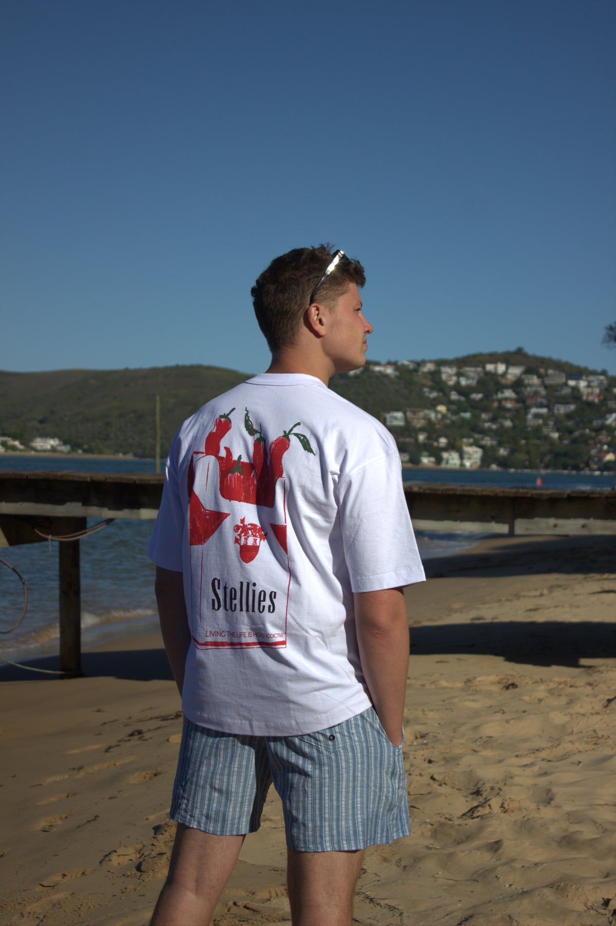 Smokin Hot Box Fit Tee in White