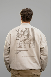 Jazzy Baggy Pullover in Taupe