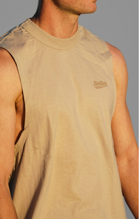 Muscle Tank in Taupe
