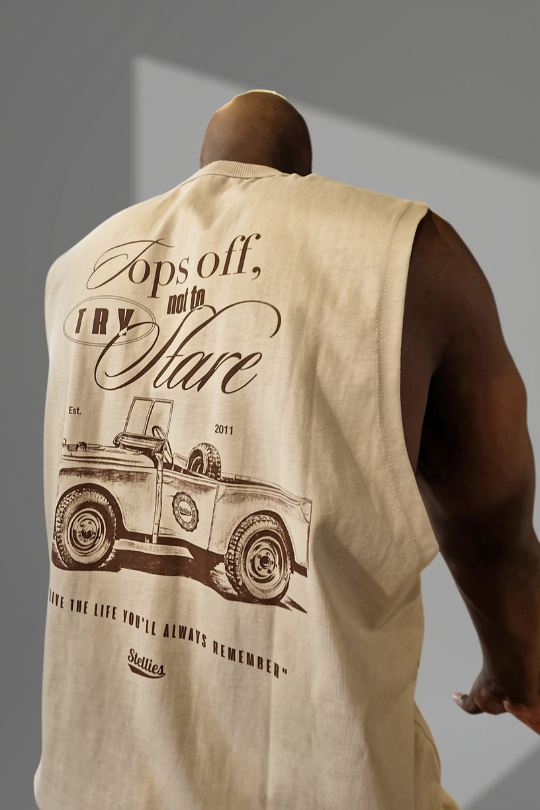 Muscle Tank in Taupe