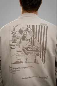 Jazzy Baggy Pullover in Taupe