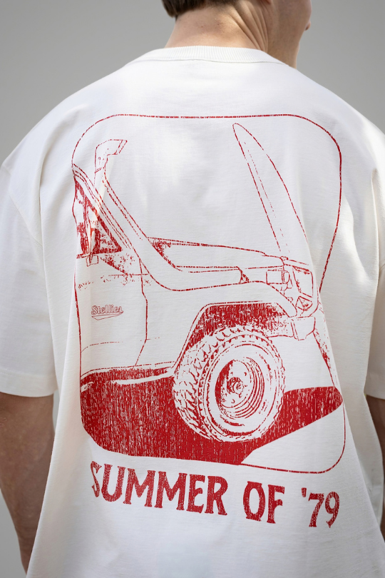 Summer of '79 Box Fit Tee in Ivory