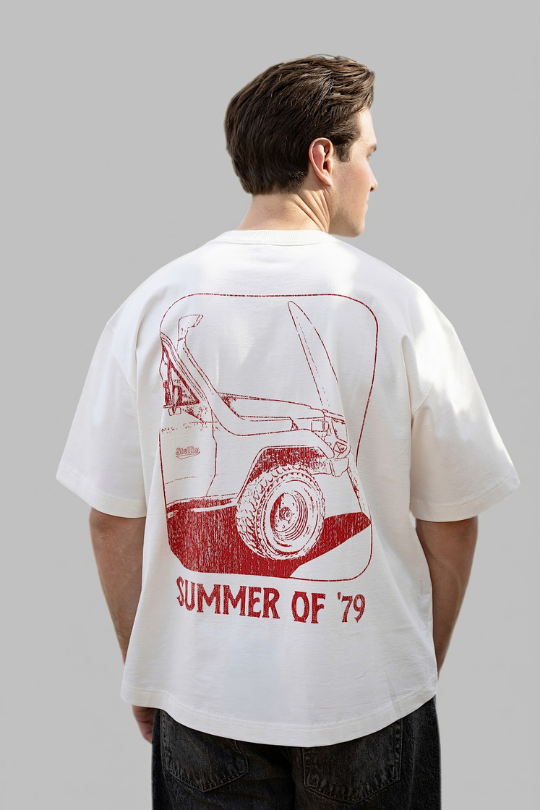 Summer of '79 Box Fit Tee in Ivory