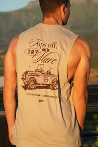 Men's Muscle Tank in Taupe