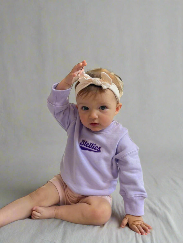 Kids Heritage Pullover in Lilac