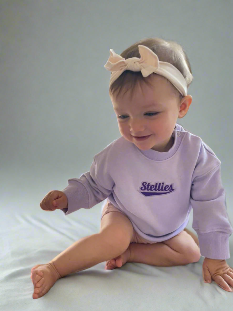 Kids Heritage Pullover in Lilac