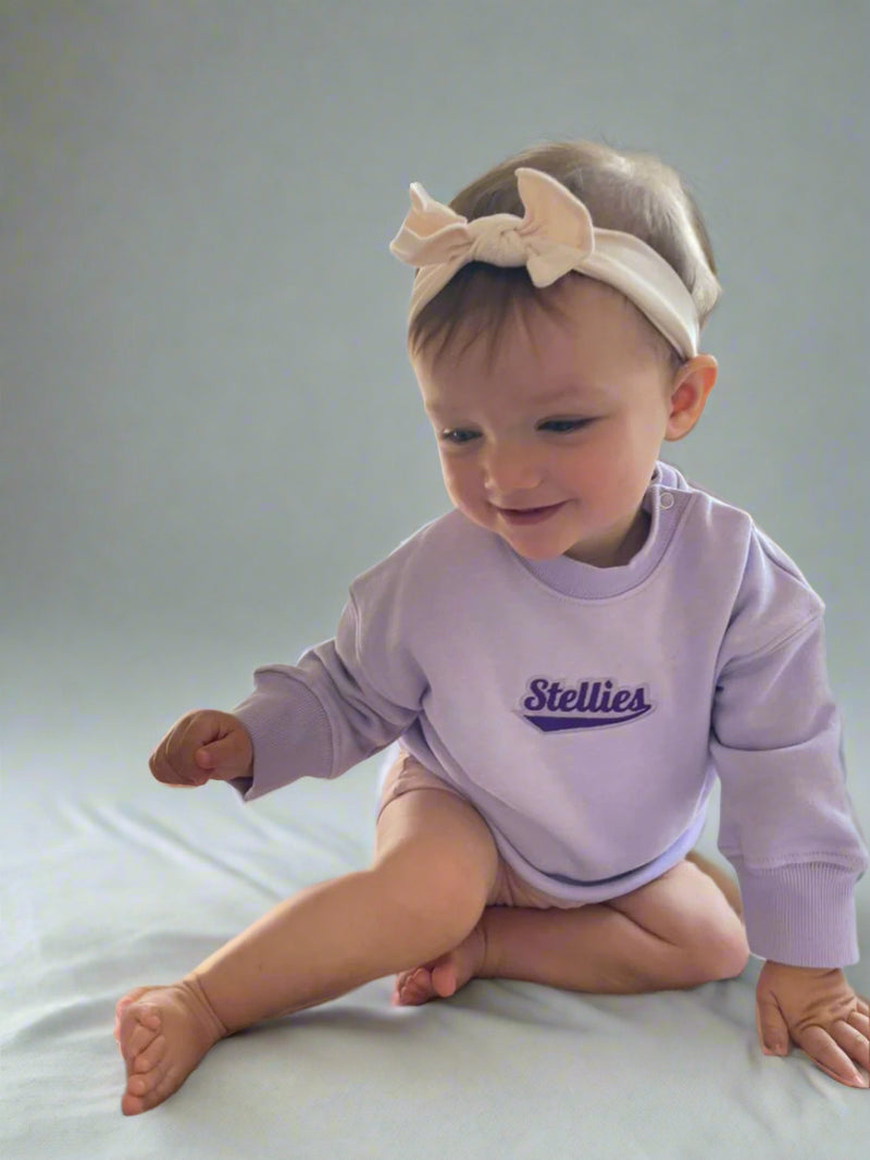 Kids Heritage Pullover in Lilac