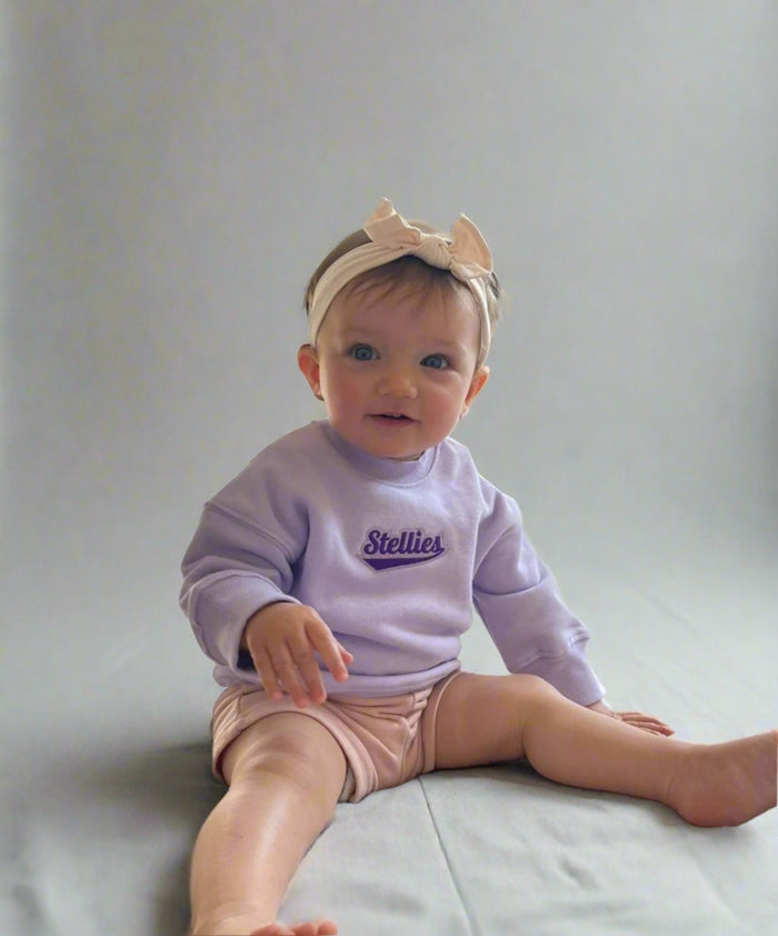 Kids Heritage Pullover in Lilac