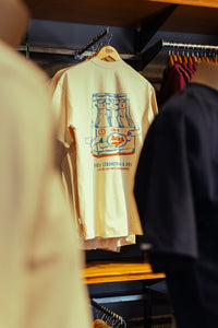 Gas Station Relaxed Tee in Creme