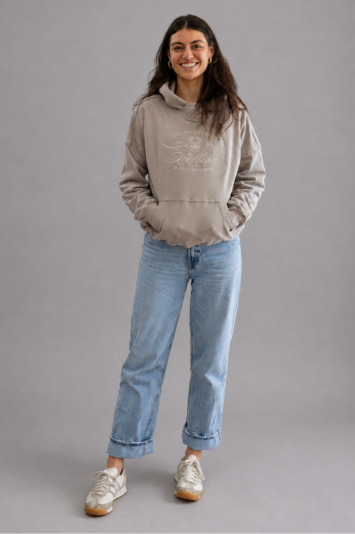 Heirloom Hoodie in Taupe