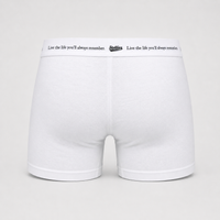 Men's Premium Cotton Boxer Briefs in Crisp White