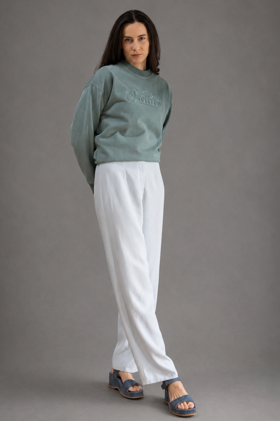 The Voyager Pullover in Ether