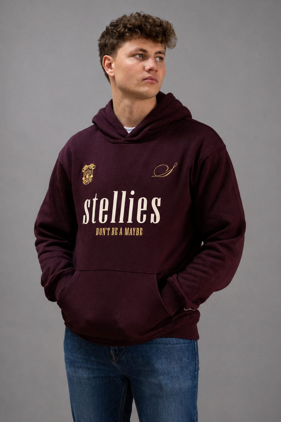 D.B.A.M Hoodie in Burgundy