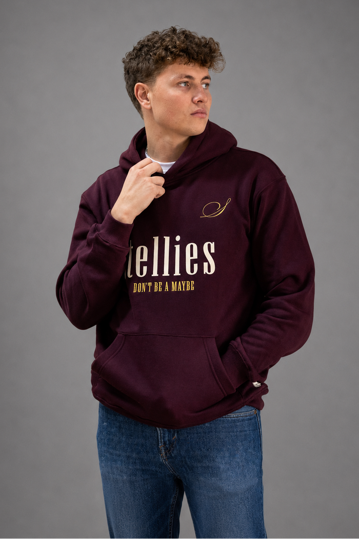 D.B.A.M Hoodie in Burgundy