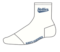 Stellies Quarter Length Socks in Cream & Navy