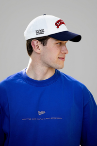 The Baseball Cap - Navy & White
