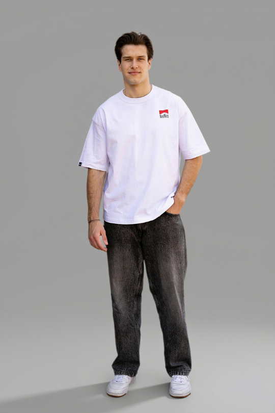 Smokin Hot Box Fit Tee in White