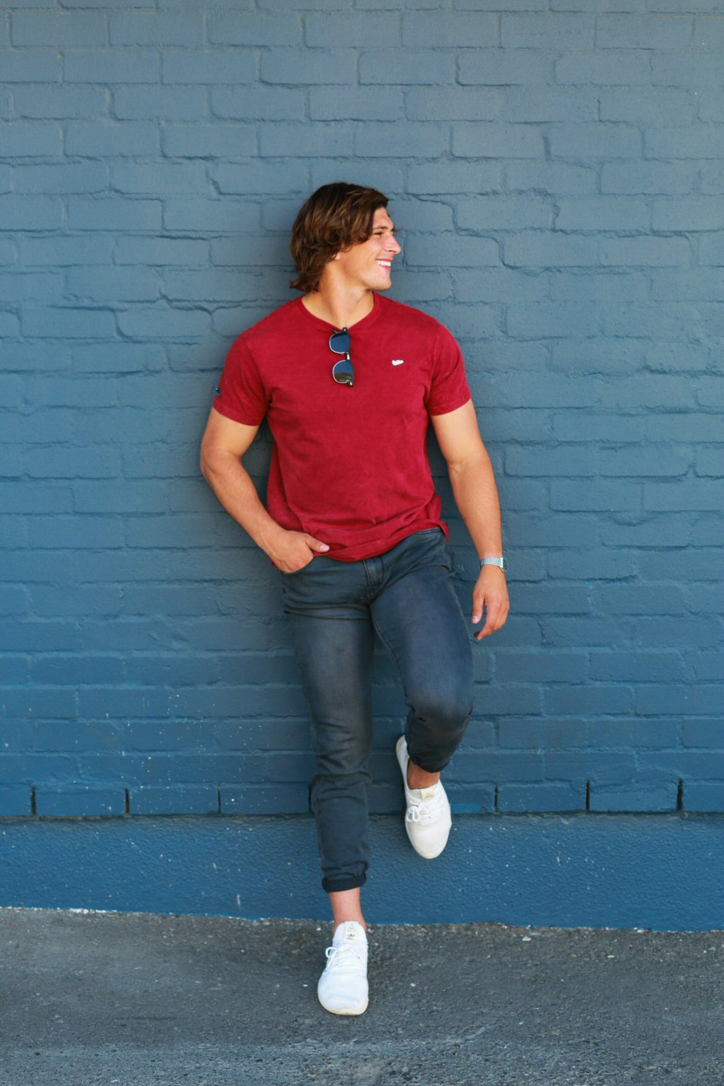 The Core Tee in Washed Terracotta