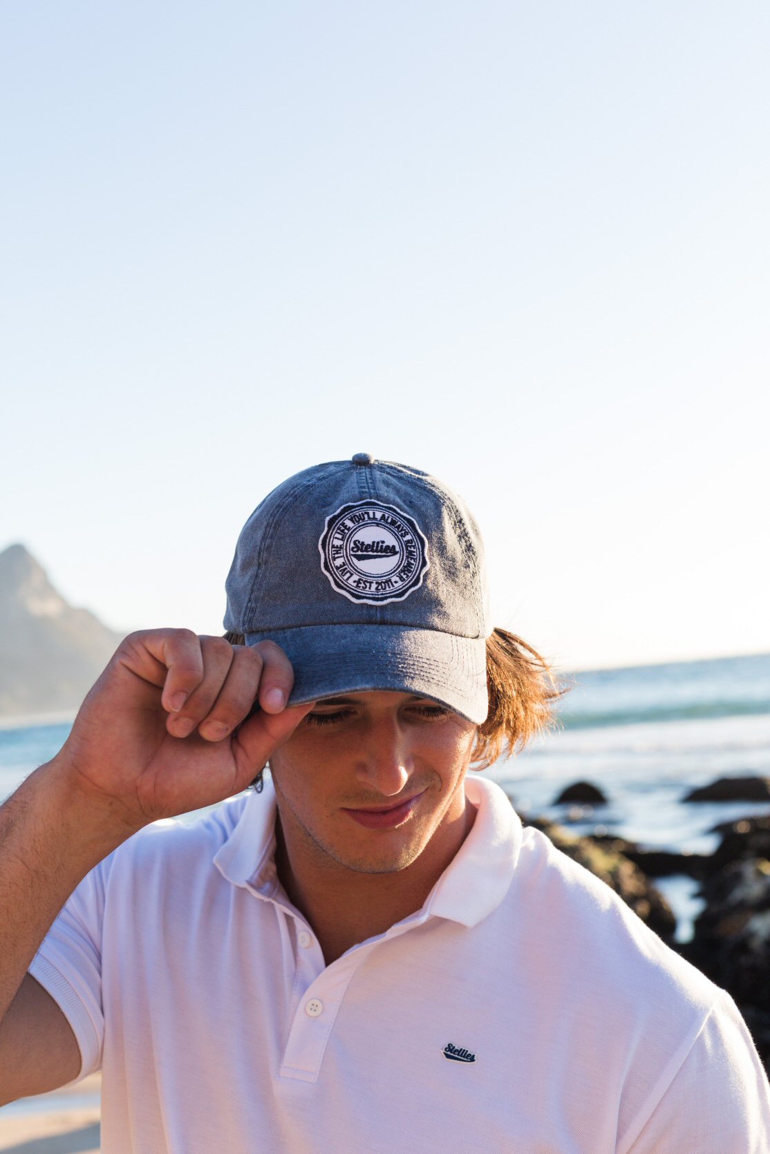 Stone-Washed Dad Cap - Denim Blue